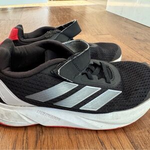 Adidas Black and Red Sneakers with Velcro Straps
